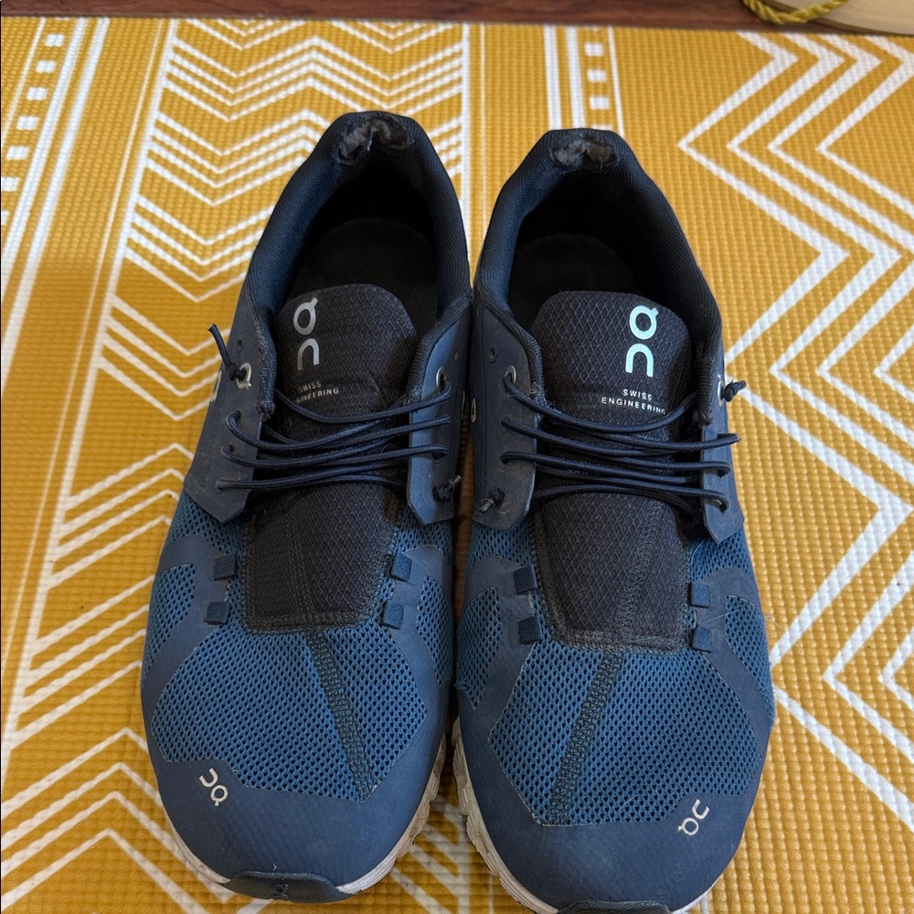 On Running Men's Navy and Black Athletic Shoes